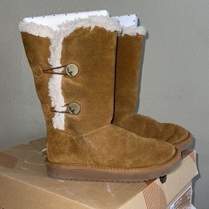 UGG Koolaburra Girls Kinsey Tall Suede Winter Boots - Size